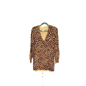 Chico's Animal Print Knit Top…Sz2… tunic style